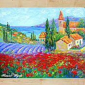 Картины и панно handmade. Livemaster - original item Painting Provence 