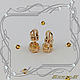 Stud earrings 'Heart-m' gold 585, citrines. Earrings. MaksimJewelryStudio. My Livemaster. Фото №4
