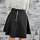 Skirt bowknot zipper the semi-circular black, Skirts, Novosibirsk,  Фото №1