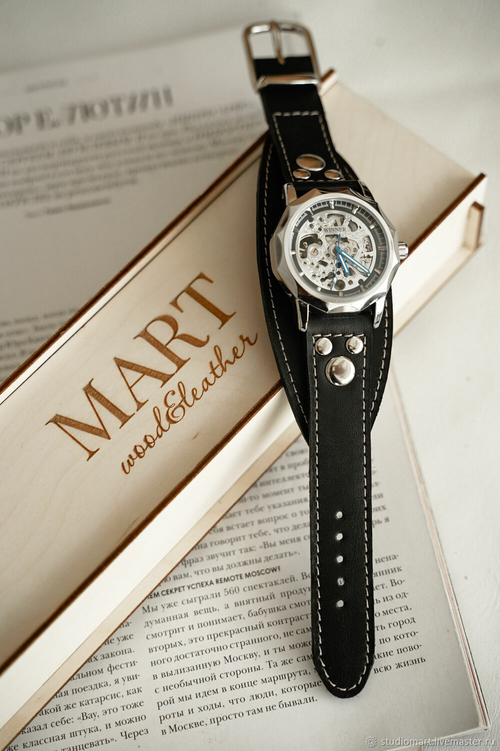 Наручные мужские часы Aviator Black в интернет-магазине Ярмарка Мастеров по цене 10300 ₽ – FWFK7RU