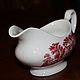 Beautiful porcelain gravy boat with a rural plot, Wedgwood, England, Vintage kitchen utensils, Moscow,  Фото №1