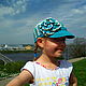Кепка летняя для девочки  Молочная бирюза, Кепки, Борисов,  Фото №1