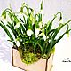 Весенняя композиция - подснежники. Растения. San flower lab. Интернет-магазин Ярмарка Мастеров.  Фото №2