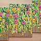 Painting triptych multicolored flower waterfall 'Summer' 3 by 30h21 cm. Panels. chuvstvo-pozitiva (chuvstvo-pozitiva). My Livemaster. Фото №6