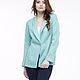 Blue-gray linen jacket. Jackets. etnoart. Online shopping on My Livemaster.  Фото №2