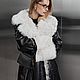 Дубленка long white тиградо лаковая кожа. Дубленки. YANA KRAFT BRAND. Ярмарка Мастеров.  Фото №4