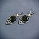 Earrings with black agate wire wrap. Earrings. selenawirejewelry. My Livemaster. Фото №4