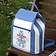 Рюкзак в морском стиле (Nautical backpack). Классическая сумка. Плотникова Ольга (пэчворк, сумки). Интернет-магазин Ярмарка Мастеров.  Фото №2