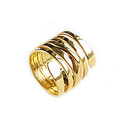Украшения handmade. Livemaster - original item Spiral Ring, golden spiral ring, snake ring. Handmade.