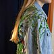 Denim jacket with hand-painted and embroidered Toucans birds flowers. Outerwear Jackets. Karina-bro. My Livemaster. Фото №6