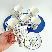 Посуда ручной работы. Ярмарка Мастеров - ручная работа Mugs and cups: African Lily. Handmade.