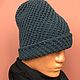Men's hat WIND OF CHANGE Italian yarn 100%-merino. Caps. homemade_knitwear. Online shopping on My Livemaster.  Фото №2