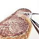 Order 'Nut' watercolor painting (birds, beige, bird painting). Nadezda Perova. Livemaster. . Pictures Фото №3
