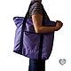 Zipper Shopper bag made of waterproof fabric. Shopper. Denimhandmade.Olga. My Livemaster. Фото №5