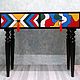 Консоль из массива в стиле поп-арт. Консоли. MagicWood мастерская волшебной древесины. Интернет-магазин Ярмарка Мастеров.  Фото №2