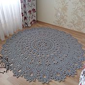 Для дома и интерьера handmade. Livemaster - original item Cotton knitted carpet 