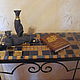 wrought iron console table mosaic 'tales of ancient egypt'. Tables. Marjana. My Livemaster. Фото №5