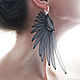 Order Earrings 'Wings'. Ксения (by Popova). Livemaster. . Earrings Фото №3