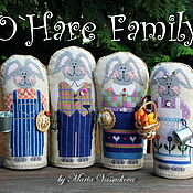 Сувениры и подарки handmade. Livemaster - original item A friendly family of rabbits. Handmade.