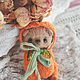 Тыковка. Тедди Мишка 8 см/ Teddy Bear. Мишки Тедди. Cozy Josie. Ярмарка Мастеров.  Фото №5