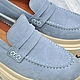 Loafers for women, made of natural blue suede. Loafers. SHOES&BAGS. Online shopping on My Livemaster.  Фото №2