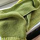 Шарф длинный шерстяной салатовый из шерсти. Шарфы. Sweater Star Вязание на заказ.. Ярмарка Мастеров.  Фото №4