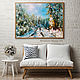 Oil painting landscape. Winter landscape oil. Pictures. Zabaikalie. Online shopping on My Livemaster.  Фото №2
