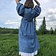 Платье из конопляной ткани в свободном крое  с пышным рукавом. Платья. Laotty. Одежда в свободном крое.. Ярмарка Мастеров.  Фото №7