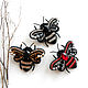 'Little bees ' brooches, Brooches, Eniseisk,  Фото №1