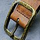 Ремень из натуральной кожи ручной работы!. Ремни. Shein LeatherCraft/Шьем из кожи!. Ярмарка Мастеров.  Фото №5