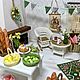 Miniature decor Easter basket with eggs and a garland of flags. Easter souvenirs. kotomka-nv. My Livemaster. Фото №5