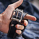 Leather waist belt Black Silver 30mm, Straps, St. Petersburg,  Фото №1