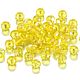 Glass beads rondel faceted 3*4 mm, yellow beads with cut, Beads1, Ekaterinburg,  Фото №1