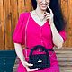 Сумка из бусин Crystal Black. Сумка через плечо. BESTWISHES24 | АВТОРСКИЕ ПОДАРКИ. Интернет-магазин Ярмарка Мастеров.  Фото №2