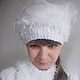 Шапка: "Олеськина Снежность". Шапки. Лисичкины странички (olesya-wcq). Ярмарка Мастеров.  Фото №4