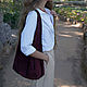 Bolsa de cuero de gamuza bolsa de mensajero bolsa de paquete medio Shopper camiseta Baul. String bag. BagsByKaterinaKlestova (kklestova). Интернет-магазин Ярмарка Мастеров.  Фото №2