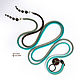Thin belt rope made of beads with sardonyx and amazonite turquoise. Belt. gershman. My Livemaster. Фото №5