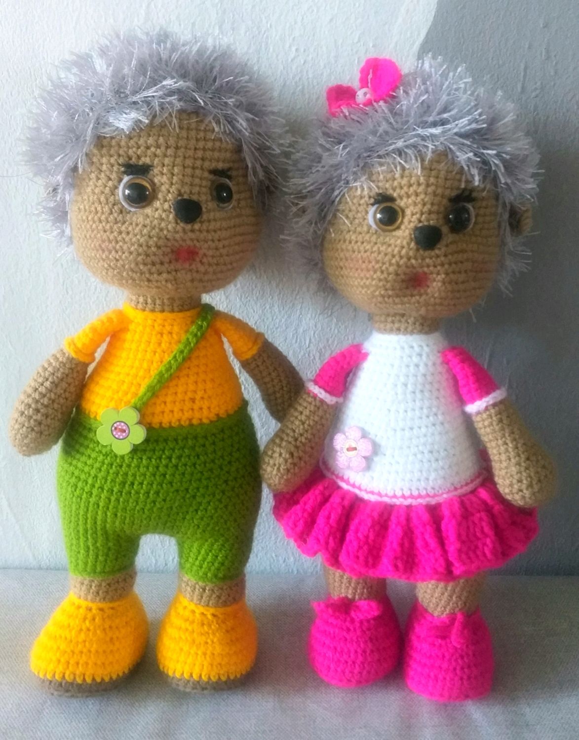 Кукла вязаная "Ёжик" купить в интернет-магазине Ярмарка Мастеров по ...