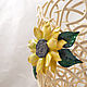 Wicker vase 'Sunflower'. CONE. Height 25 cm. Vases. Elena Zaychenko - Lenzay Ceramics. Online shopping on My Livemaster.  Фото №2