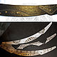 Belt leather 'Arc'. Belt. Garuda. My Livemaster. Фото №6