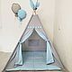 Детская палатка вигвам ( цена за весь комплект). Вигвам. Маргарита tipi_workshop. Интернет-магазин Ярмарка Мастеров.  Фото №2