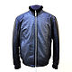 Men's winter jacket with fur, made of ostrich leather and calfskin, Mens outerwear, St. Petersburg,  Фото №1