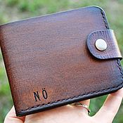 Сумки и аксессуары handmade. Livemaster - original item Personalized men`s leather wallet №25. Handmade.