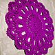 Decorative napkin. Knitted cloth. Doilies. linen&cotton. My Livemaster. Фото №5