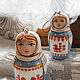 Madres en trajes rusos. Llaveros, juguetes de Navidad. Dolls1. Siberian decor. Ярмарка Мастеров.  Фото №5