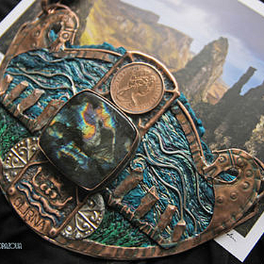 Украшения ручной работы. Ярмарка Мастеров - ручная работа Колье "Orkney Ancient Reminiscence". Handmade.