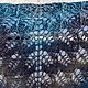 Чистошерстяная шаль, расцветка "Крыло дракона". Шали. IRINA GRUDKINA Handmade Knitwear. Ярмарка Мастеров.  Фото №9