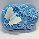 Silicone mold for soap 'Chamomile and butterfly', Form, Shahty,  Фото №1