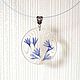 Transparent Resin Pendant with Real Blue Cornflower Petals. Pendants. WonderLand. Online shopping on My Livemaster.  Фото №2