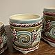 Заказать Винтаж: Лот антикварных кашпо Bruyn Fives Lille, арнуво, Франция. Brocante chez Alla. Ярмарка Мастеров. . Вазы винтажные Фото №3